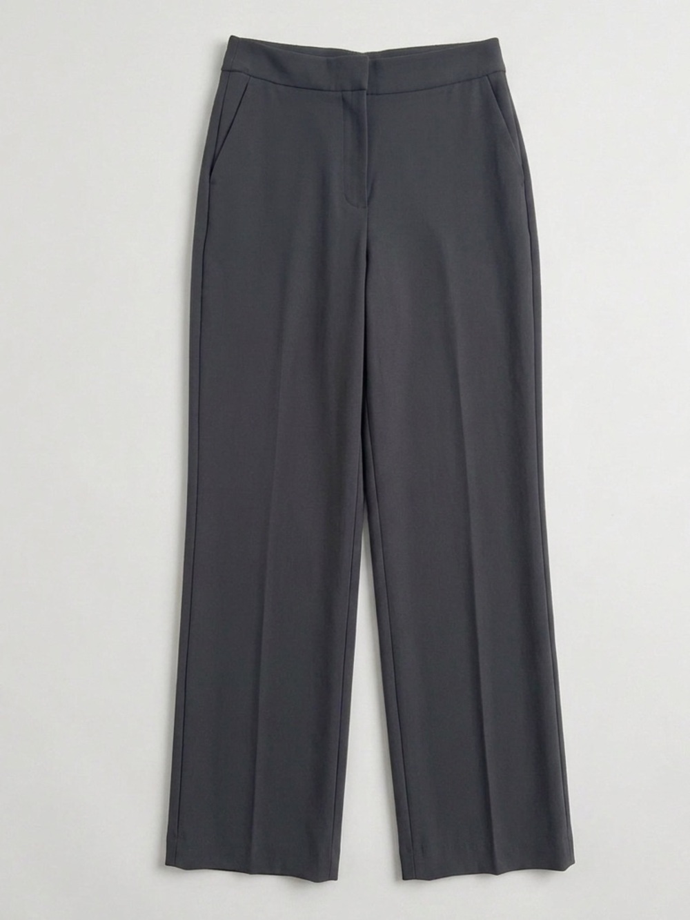 Aritzia Wilfred The Limitless Pant - Crepette Wide-Leg Pant Coal Grey